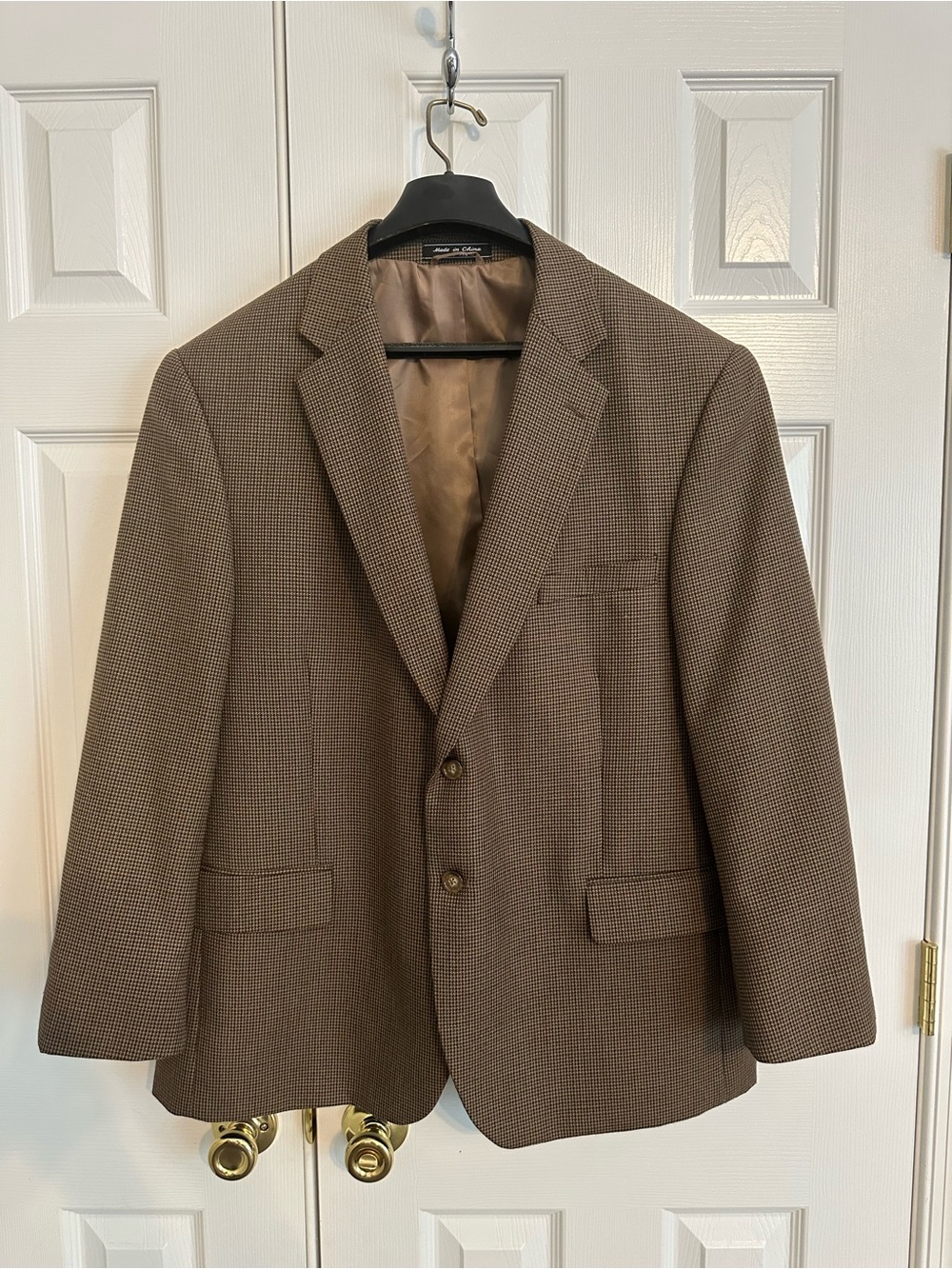 Men's Bert Pulitzer Brown Patterned Blazer Dinner Jacket- Classic Tailored Style